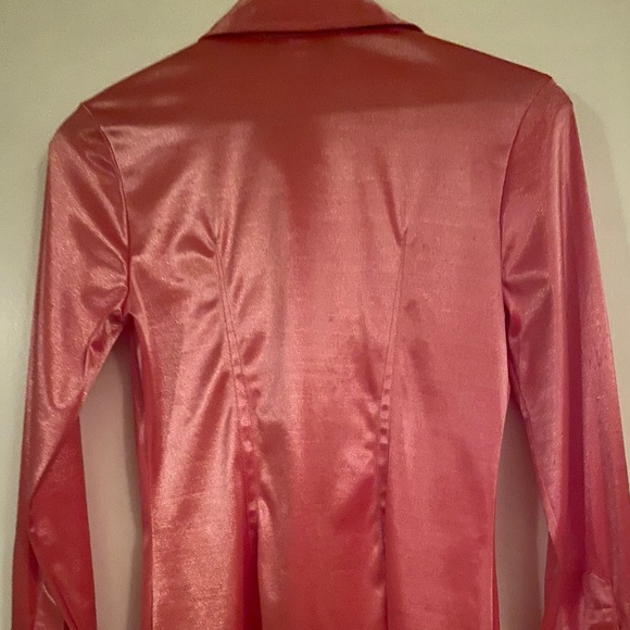 Satin retro blouse - Picture 2 of 2